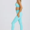 Soft Active-legging in aqua