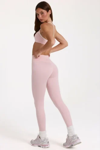 Soft Active-legging in Blush Marl