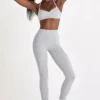 Soft Active-legging in grijs gemêleerd