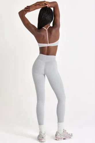 Soft Active-legging in grijs gemêleerd
