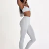 Soft Active-legging in grijs gemêleerd