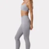 Soft Active-legging in grijs gemêleerd