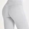 Soft Active-legging in grijs gemêleerd