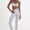 Soft Active-legging in grijs gemêleerd