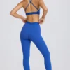 Soft Active-legging in kobaltblauw