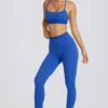 Soft Active-legging in kobaltblauw