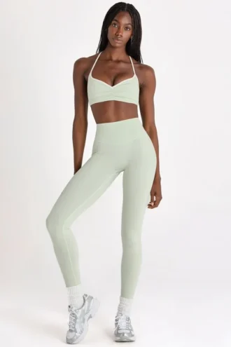 Soft Active-legging in Sage Marl