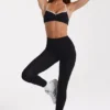 Soft Active-legging in zwart