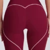 Soft Active-legging met middelhoge taille in bordeauxrood