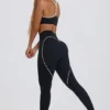 Soft Active-legging met middelhoge taille in zwart