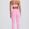 Soft Active mid-rise legging in babyroze