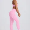 Soft Active mid-rise legging in babyroze