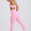 Soft Active mid-rise legging in babyroze