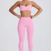 Soft Active mid-rise legging in babyroze
