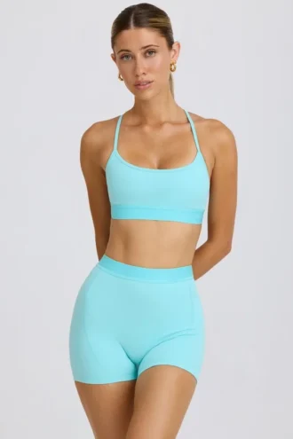 Soft Active minishort in Aqua