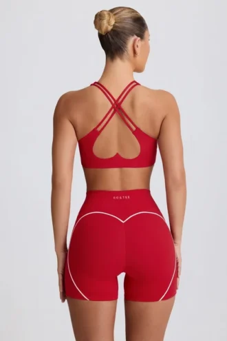 Soft Active minishort in Hot Red