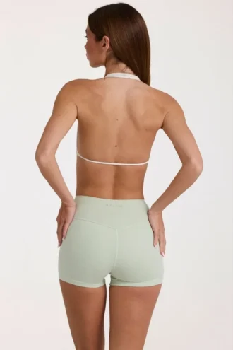 Soft Active minishort in Sage Marl