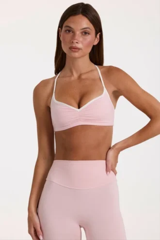 Soft Active-sportbeha in Blush Marl