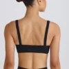 Soft Active sportbeha met contrasterende bies in zwart