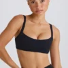 Soft Active sportbeha met contrasterende bies in zwart