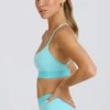 Soft Active sportbeha met gekruiste bandjes in aqua