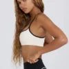 Soft Active sportbeha met hartvormige halslijn in wit