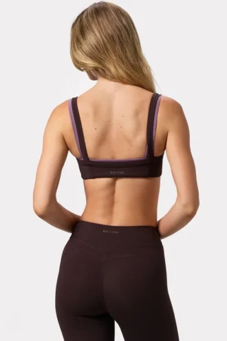 Soft Active sportbeha met naaddetails in Espresso