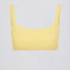 Soft Active sportbeha met naaddetails in Lemon
