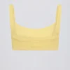 Soft Active sportbeha met naaddetails in Lemon