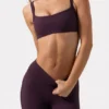 Soft Active sportbeha met naaddetails in Plum