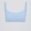 Soft Active sportbeha met naaddetails in Sky