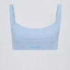 Soft Active sportbeha met naaddetails in Sky