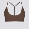 Soft Active sportbeha met racerback in Cocoa