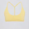 Soft Active sportbeha met racerback in Lemon