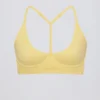 Soft Active sportbeha met racerback in Lemon