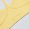 Soft Active sportbeha met racerback in Lemon