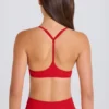 Soft Active sportbeha met racerback in Strawberry Red