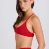 Soft Active sportbeha met racerback in Strawberry Red