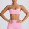 Soft Active sportbeha met sweetheart-hals in babyroze
