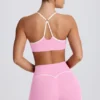 Soft Active sportbeha met sweetheart-hals in babyroze