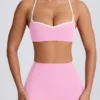 Soft Active sportbeha met sweetheart-hals in babyroze