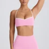 Soft Active sportbeha met sweetheart-hals in babyroze