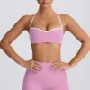 Soft Active sportbeha met sweetheart-hals in oudroze