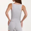Soft Active tanktop in grijs gemêleerd