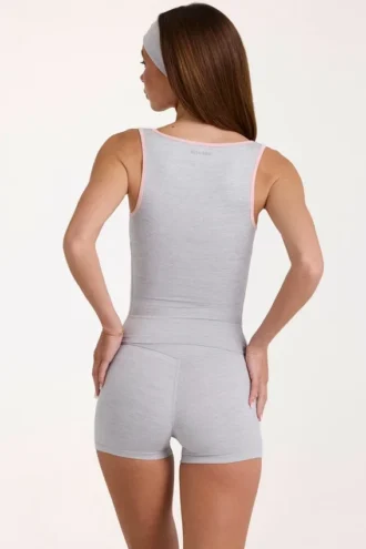 Soft Active tanktop in grijs gemêleerd