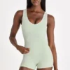 Soft Active tanktop in saliegroen gemêleerd