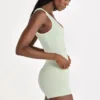 Soft Active tanktop in saliegroen gemêleerd