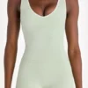 Soft Active tanktop in saliegroen gemêleerd