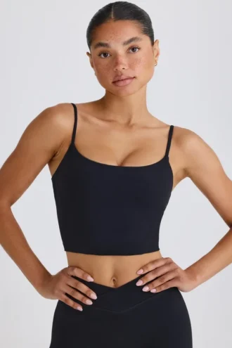 Soft Active tanktop in zwart