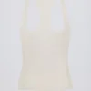 Soft Active tanktop met racerback in crème